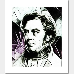 Robert Stephenson Black And White Portrait | Robert Stephenson Artwork 3 Posters and Art